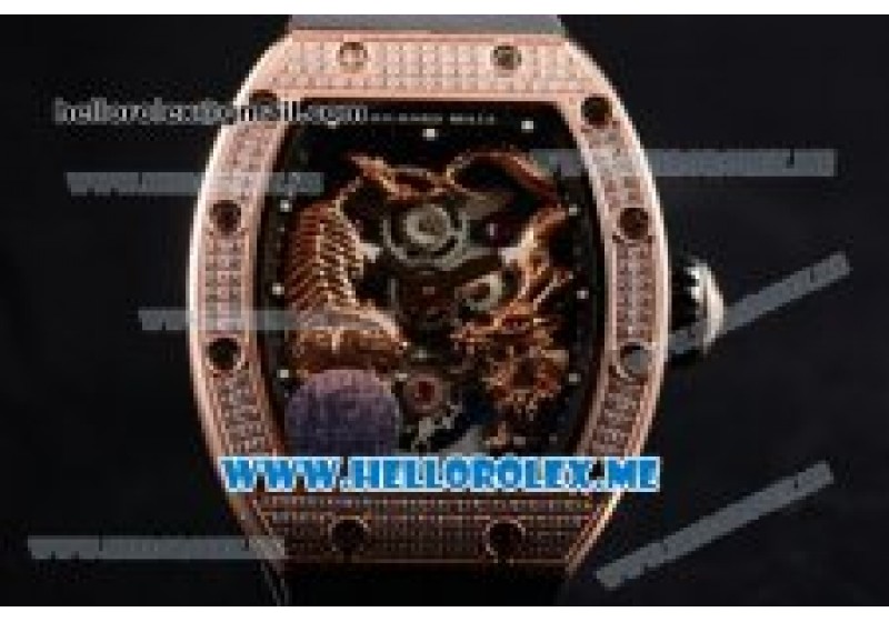 Richard Mille RM 51 01 Tourbillon Tiger and Dragon Rose Gold Case